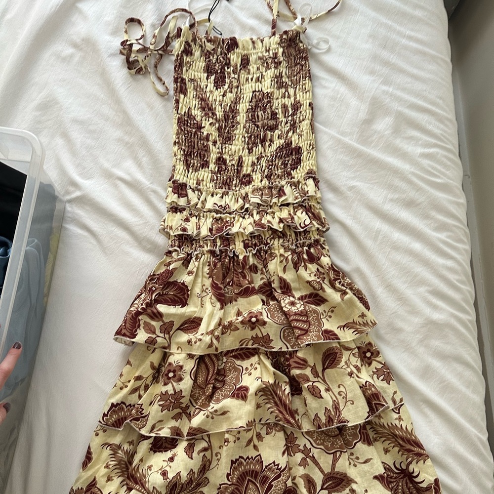 sir the label ruffle maxi dress
